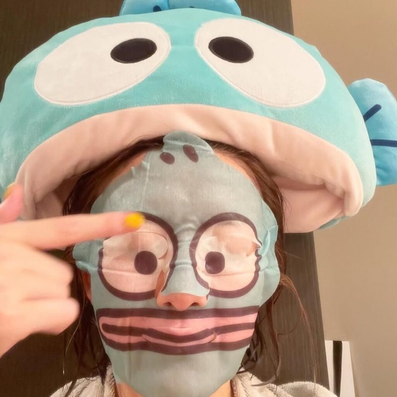 面白い顔パック